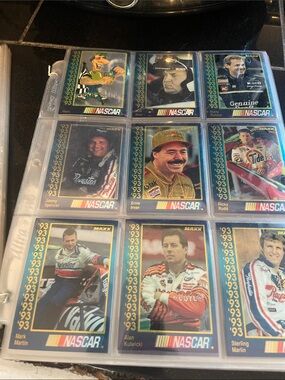 Nascar Collector Racing Cards - Blue, Black, Red Accents